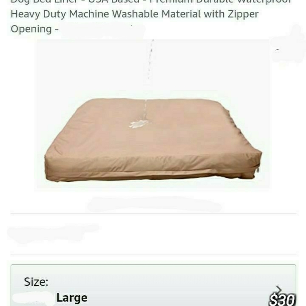 Dog bed liner